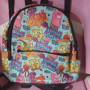 SpongeBob SquarePants Kids Backpack - Blue and Pink